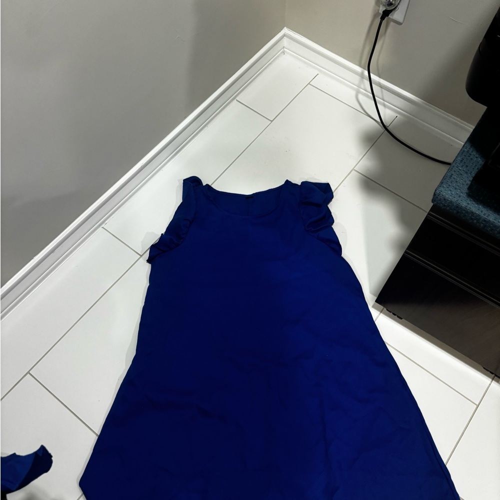 Elegant Blue Midi Dress